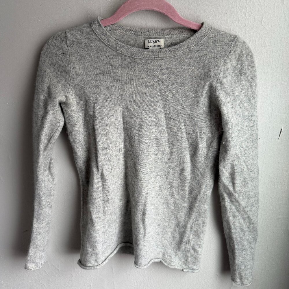 Gray J. Crew Cashmere Sweater